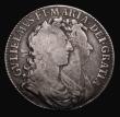 London Coins : A171 : Lot 1509 : Halfcrown 1689 First Shield, Caul only frosted, with pearls, ESC 505, Bull 831 Near Fine with some o...