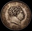 London Coins : A171 : Lot 1531 : Halfcrown 1818 ESC 621, Bull 2099 VF or better, possibly once cleaned now with a pleasing gold tone 