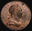 London Coins : A171 : Lot 1565 : Halfpenny 1773 No Stop after REX Peck 905 EF with traces of lustre on both sides, a small spot on ei...