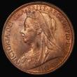 London Coins : A171 : Lot 1594 : Penny 1895 P of PENNY 2mm from trident Freeman 139 dies 1+A, in a PCGS holder and graded MS64 RB a h...