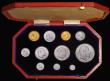 London Coins : A171 : Lot 332 : Proof Set 1902 (11 coins) Sovereign, Half Sovereign, Crown, Halfcrown, Florin, Shilling, Sixpence an...