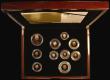 London Coins : A171 : Lot 359 : Proof Set 2012 The United Kingdom Diamond Jubilee Gold Proof Coin Set, 10-coin set with all coins in...
