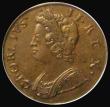 London Coins : A172 : Lot 1057 : Halfpenny 1735 Peck 849 A/UNC toned, in an LCGS holder and graded LCGS 70, the only example and ther...