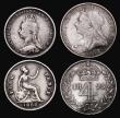 London Coins : A172 : Lot 1303 : Sixpence 1924 ESC 1810, Bull 3888 EF and lustrous, Maundy Fourpence 1895 GF/VF bent, Groat 1888 ESC ...
