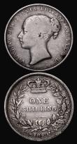 London Coins : A172 : Lot 1521 : Crowns (2) 1890 ESC 300, Bull 2590 Fine, 1893 LVI ESC 303, Bull 2593, Davies 505 dies 2A About Fine/...
