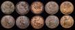 London Coins : A172 : Lot 1585 : Pennies (10) 1863 Freeman 42 dies 6+G GVF, 1870 Freeman 60 dies 6+G About VF, 1875 Freeman 82 dies 8...