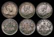 London Coins : A172 : Lot 1655 : Australia (6) Threepences (5) 1910 Fine, 1911 VF, 1912 About VF, 1915 Fine with an edge nick, 1921M ...