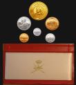 London Coins : A172 : Lot 469 : Oman Proof Set 1990 (AH1411) a 6-coin set includes 20 Omani Rials 1990 KM#98, 100 Baisa KM#80, 50 Ba...