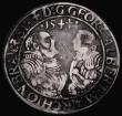 London Coins : A172 : Lot 585 : German States Brandenburg-Franken. Guldiner 1544 Georg and Albrecht (1527-1543) Schwabach Mint MB#33...