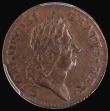 London Coins : A172 : Lot 715 : USA/Ireland Halfpenny 1723 Woods, Small 3, Breen 157, in a PCGS holder and graded AU58 (ticket in ho...