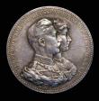 London Coins : A172 : Lot 751 : German States - Prussia undated (1890) Wedding Anniversary of Wilhelm II and Auguste 45mm diameter i...