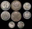 London Coins : A172 : Lot 823 : Mint Errors - Mis-Strikes (3) Sixpence 1821 struck with mis-placed collar the reverse 20.5mm diamete...
