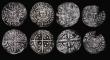 London Coins : A173 : Lot 1172 : Pennies (4) Henry III Short Cross Class 7, London Mint , moneyer Adam, S.1356B, 0.92 grammes, Fine w...