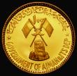 London Coins : A173 : Lot 1197 : Ajman - United Arab Emirates 100 Riyals Gold undated (1971) Obverse: State Emblem with denomination ...