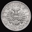 London Coins : A173 : Lot 1217 : Austria 50 Groschen 1936 KM#2854 Lustrous UNC with golden tone