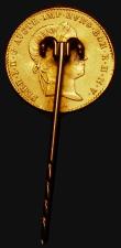 London Coins : A173 : Lot 1218 : Austria Ducat 1845 Gold KM#2262 Fine, on a tie-pin, the pin with no hallmark, total weight 4.36 gram...