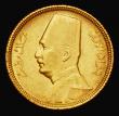 London Coins : A173 : Lot 1283 : Egypt 20 Piastres Gold AH1349 (1930) KM#351 NEF/EF and lustrous with a small edge nick