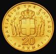 London Coins : A173 : Lot 1378 : Greece 20 Drachma Gold undated (1970)commemorates the 21st April 1967 Revolution KM#92 Lustrous UNC ...