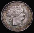 London Coins : A173 : Lot 1537 : Spain 4 Reales 1857 mintmark 6-pointed Star KM#608.2 GEF, attractively toned and lustrous 