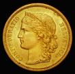 London Coins : A173 : Lot 1553 : Switzerland 20 Francs Gold 1883 KM#31.1 the first year of the Gold 20 Francs minted, a one-year type...