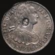 London Coins : A173 : Lot 1645 : Dollar George III Oval Countermark on a Mexico 8 Reales 1795 FM Mo ESC 129, Bull 1852 Countermark NE...