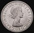 London Coins : A173 : Lot 1694 : Florin 1958 VIP Proof of ESC 968L, Bull 4411 UNC/nFDC with light toning, Rare, Ex-Spink Auction 26-2...