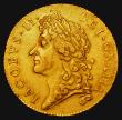 London Coins : A173 : Lot 1699 : Guinea 1686 First Bust S.3400 VF and with a pleasing and even strike, many James II Guineas are enco...