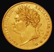London Coins : A173 : Lot 1809 : Half Sovereign 1824 Marsh 405 NVF a collectable example of this short series