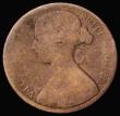 London Coins : A173 : Lot 2025 : Penny 1862 Small Date from Halfpenny die Freeman 41 dies 6+G, Gouby BP1862E, Fair and 'misty ...
