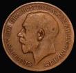 London Coins : A173 : Lot 2041 : Penny 1922 Freeman 192A dies 3+C Near Fine/Fine, a collectable example of this very rare type, rated...