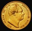 London Coins : A173 : Lot 2169 : Sovereign 1836 Marsh 20, S.3829B VF/EF the reverse lustrous, all William IV Sovereigns scarce in gra...