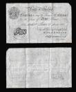 London Coins : A173 : Lot 35 : Five Pounds Catterns White notes B228 London 17th March 1932 (2) a consecutively numbered pair seria...
