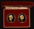 London Coins : A173 : Lot 601 : Alderney &pound;25 Gold a 2-coin set comprising &pound;25 2002 5th Anniversary of the Death of Princ...