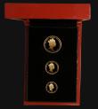 London Coins : A173 : Lot 726 : St. Helena 2016 200th Anniversary of the End of the Guinea Era a 3-coin set all struck in Gold compr...
