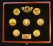 London Coins : A173 : Lot 728 : The Magnificent Seven a mixed date 7-coin set in gold comprising GB Sovereign 2011 Lustrous UNC, Can...