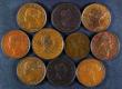London Coins : A173 : Lot 838 : Halfpennies (10) 1799 5 Incuse Gunports Peck 1248 VF/NVF with some contact marks, 1806 3 Berries, Pe...