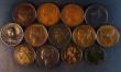 London Coins : A173 : Lot 849 : Pennies (13) 1806 Fine, the reverse with some scratches, 1807 Near Fine, 1826 Reverse A Good Fine, 1...