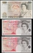 London Coins : A173 : Lot 97 : Fifty Pounds (3) Kentfield 1991 B361 E07 307480, Lowther 1991 B385 M01 866220, Bailey 2006 B404 M18 ...