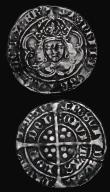 London Coins : A174 : Lot 1087 : Groats (2) Henry VII facing bust, Crown with one jewelled and one plain arch, S.2199A, North 1705c, ...