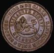 London Coins : A174 : Lot 1143 : Australia Penny Token 1858 Melbourne, Victoria, Hide & De Carle Obverse: Crowned Lion at centre,...