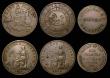 London Coins : A174 : Lot 1183 : Australia Tokens (3) Pennies (2) 1858 Melbourne, Victoria, Peace and Plenty KM#285.1 Good Fine, 1859...