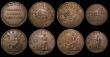 London Coins : A174 : Lot 1187 : Australia Tokens (4) Pennies (3) undated, Melbourne, Victoria, E. De Carle & Co. Obverse: Legend...