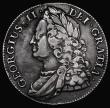 London Coins : A174 : Lot 1514 : Crown 1743 Roses, DECIMO SEPTIMO edge, ESC 124, Bull 1667 Fine/Good Fine with a slightly uneven, but...
