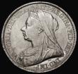 London Coins : A174 : Lot 1548 : Crown 1893 LVII ESC 305, Bull 2595, Davies 502 dies 1A, Obverse: T of VICTORIA points to a rim tooth...