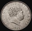 London Coins : A174 : Lot 1728 : Halfcrown 1817 Small Head ESC 618, Bull 2096 NEF/GVF