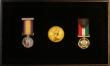 London Coins : A174 : Lot 180 : Behind Enemy Lines The Gulf War Collection a 3-piece set comprising Sovereign 1980 GEF plus two mini...