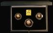 London Coins : A174 : Lot 456 : The 2000 United Kingdom Gold Three Coin Sovereign Collection, Two Pounds, Sovereign and Half Soverei...
