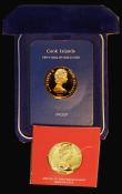 London Coins : A174 : Lot 560 : Cook Islands $50 Gold (2) 1981 Royal Wedding of Prince Charles and Lady Diana Spencer KM#27 Gold Pro...