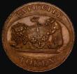 London Coins : A174 : Lot 709 : Halfpenny 19th Century Somerset - Bath City Token undated, Free School Obverse: Front view of the sc...