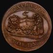 London Coins : A174 : Lot 711 : Halfpenny 19th Century Somerset - Bath City Token undated, Private Baths, Stall Street, Obverse: Fro...